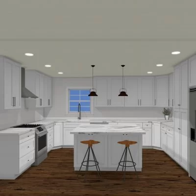 3D Kitchen Design by Benchmark Design Remodel