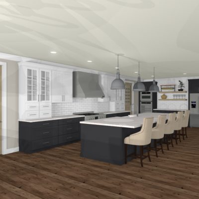 Riverbirch Remodeling 3D Kitchen Floor Plans