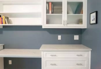 Office and school room remodel with tons of storage and work space