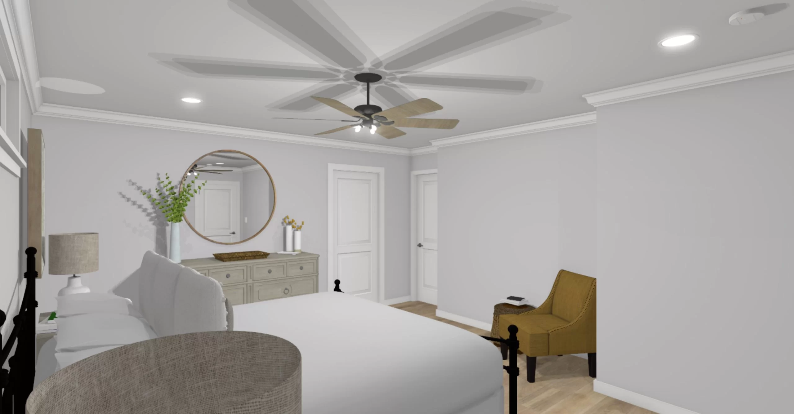 Master bedroom design for master suite addition in Cary NC