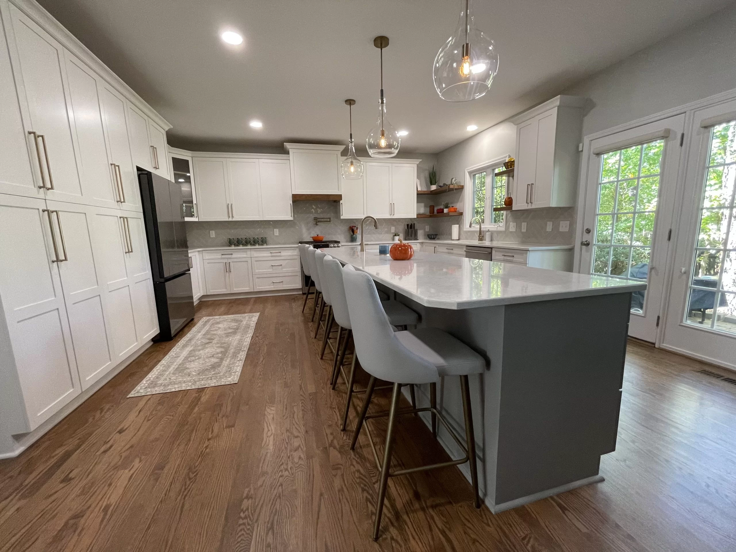 Open and bright new kitchen remodel by Riverbirch of Raleigh