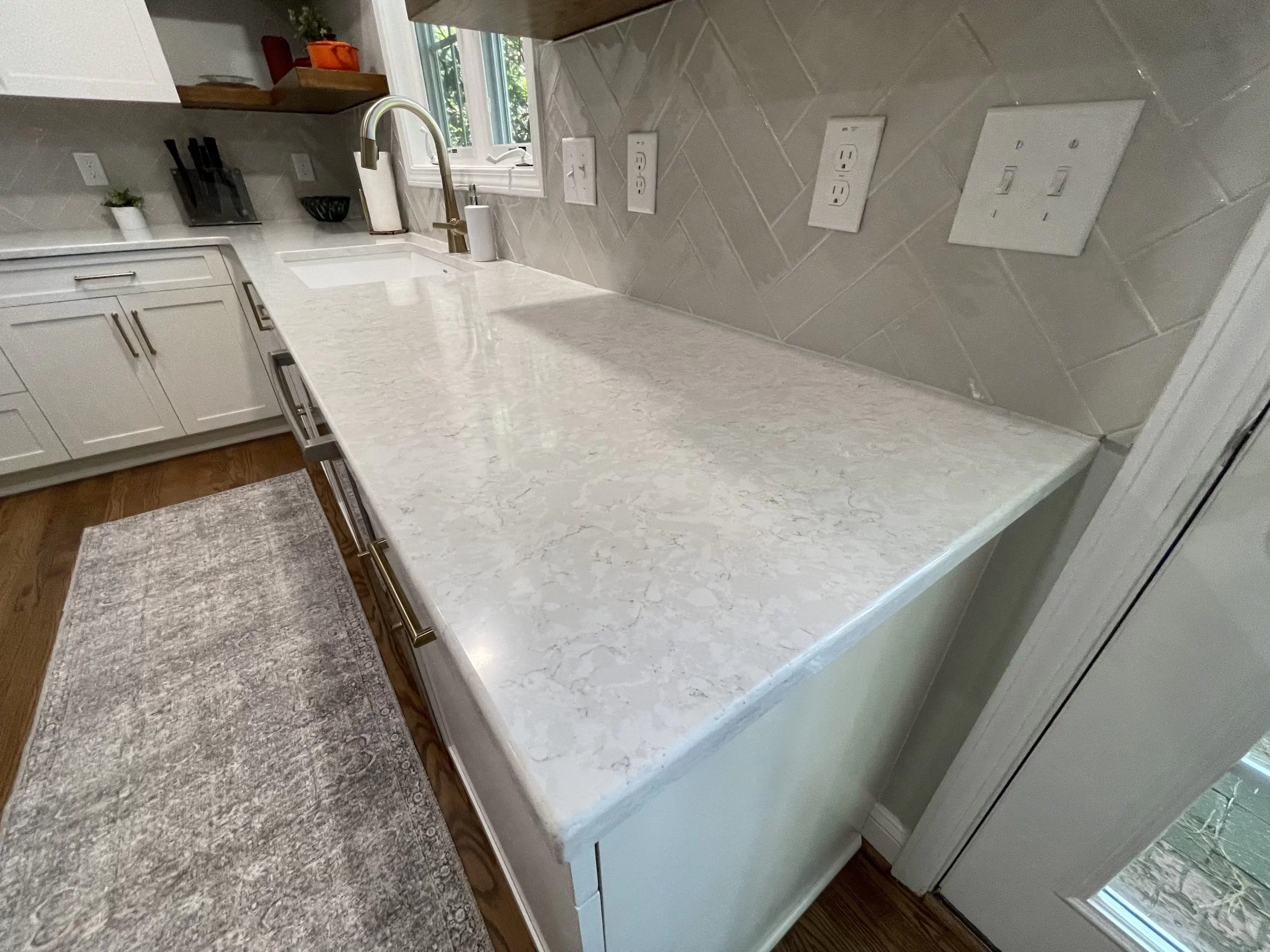 Kitchen countertops in new remodel by Riverbirch