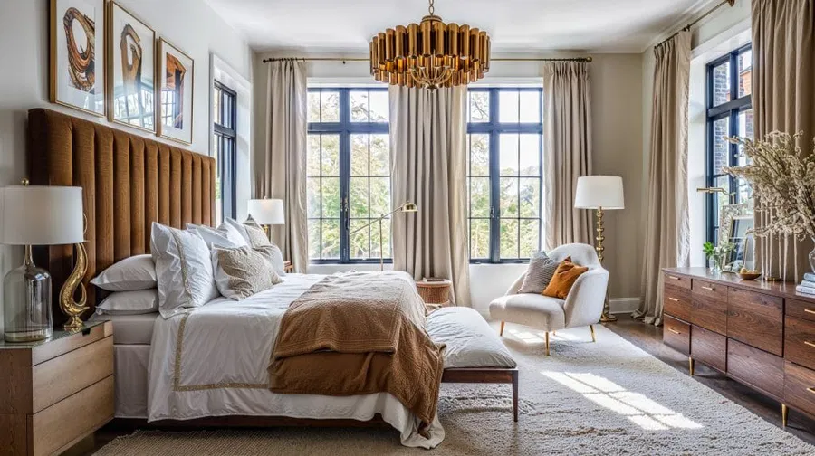 Master suite addition idea with a vintage and modern look